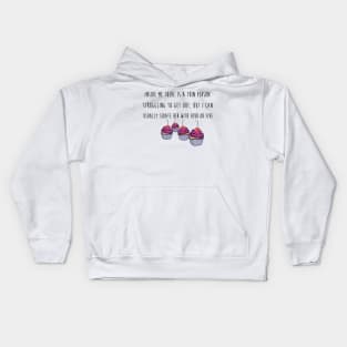 Thin Person's Cupcake Kids Hoodie